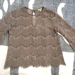 Lily White Over-Shirt Brown